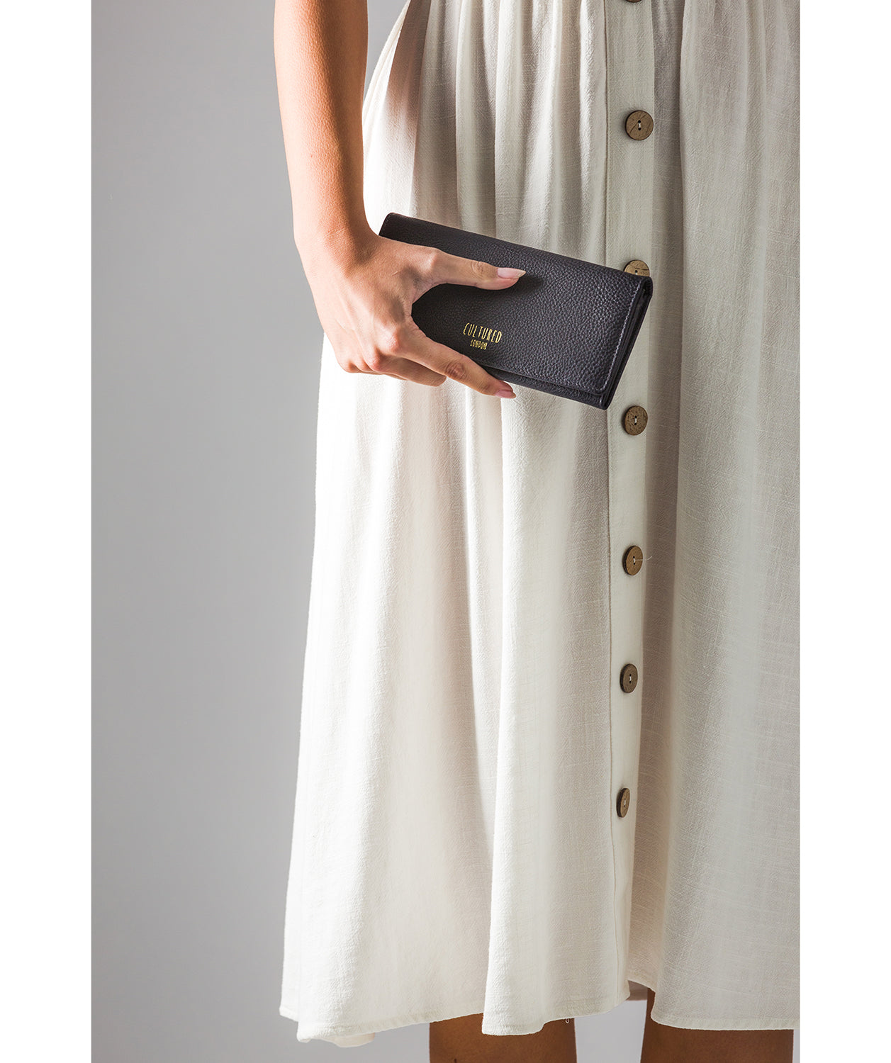 'Lorelei' Navy Leather Purse