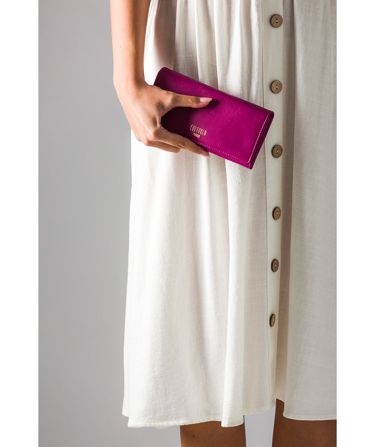 'Lorelei' Orchid Leather Purse