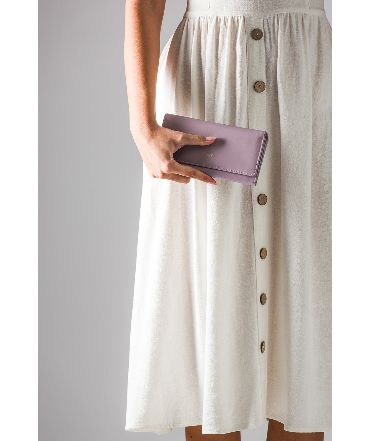 'Lorelei' Subtle Lilac Leather Purse