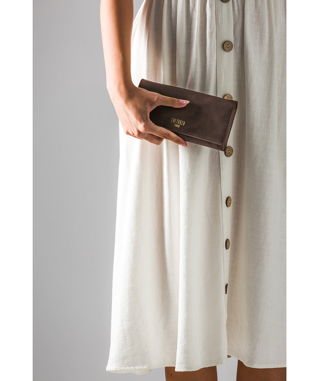 'Lorelei' Vintage Brown Leather Purse