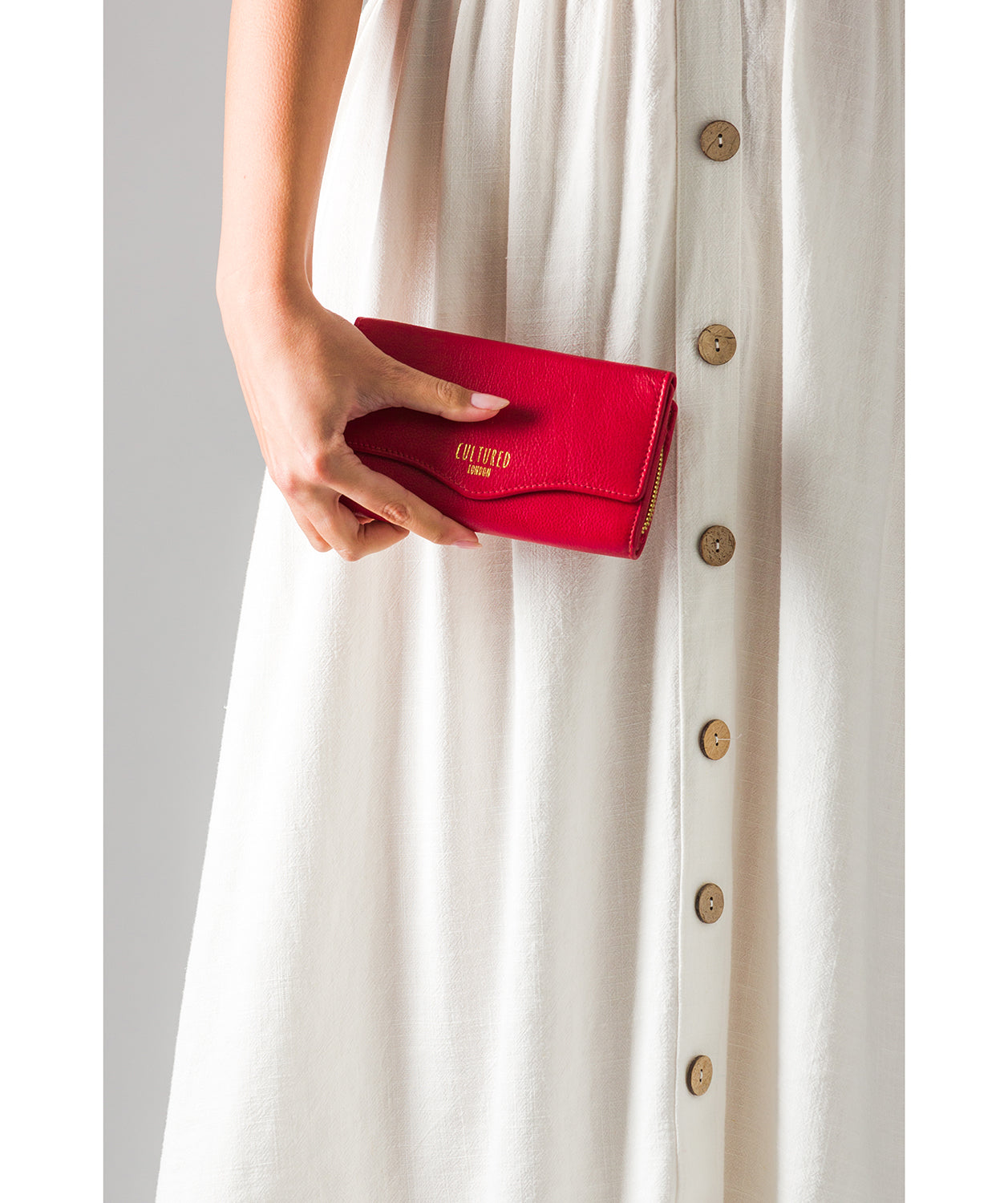 'Letitia' Red Leather Purse
