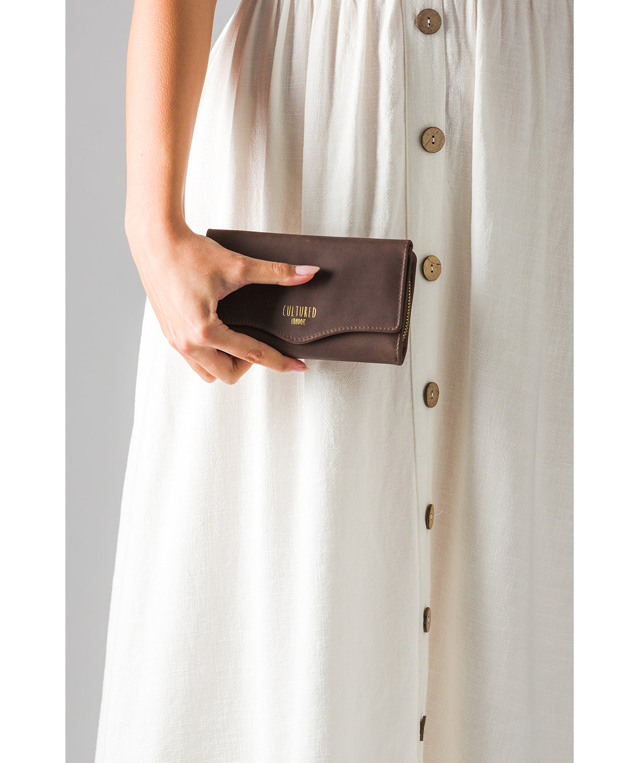 'Letitia' Vintage Brown Leather Purse