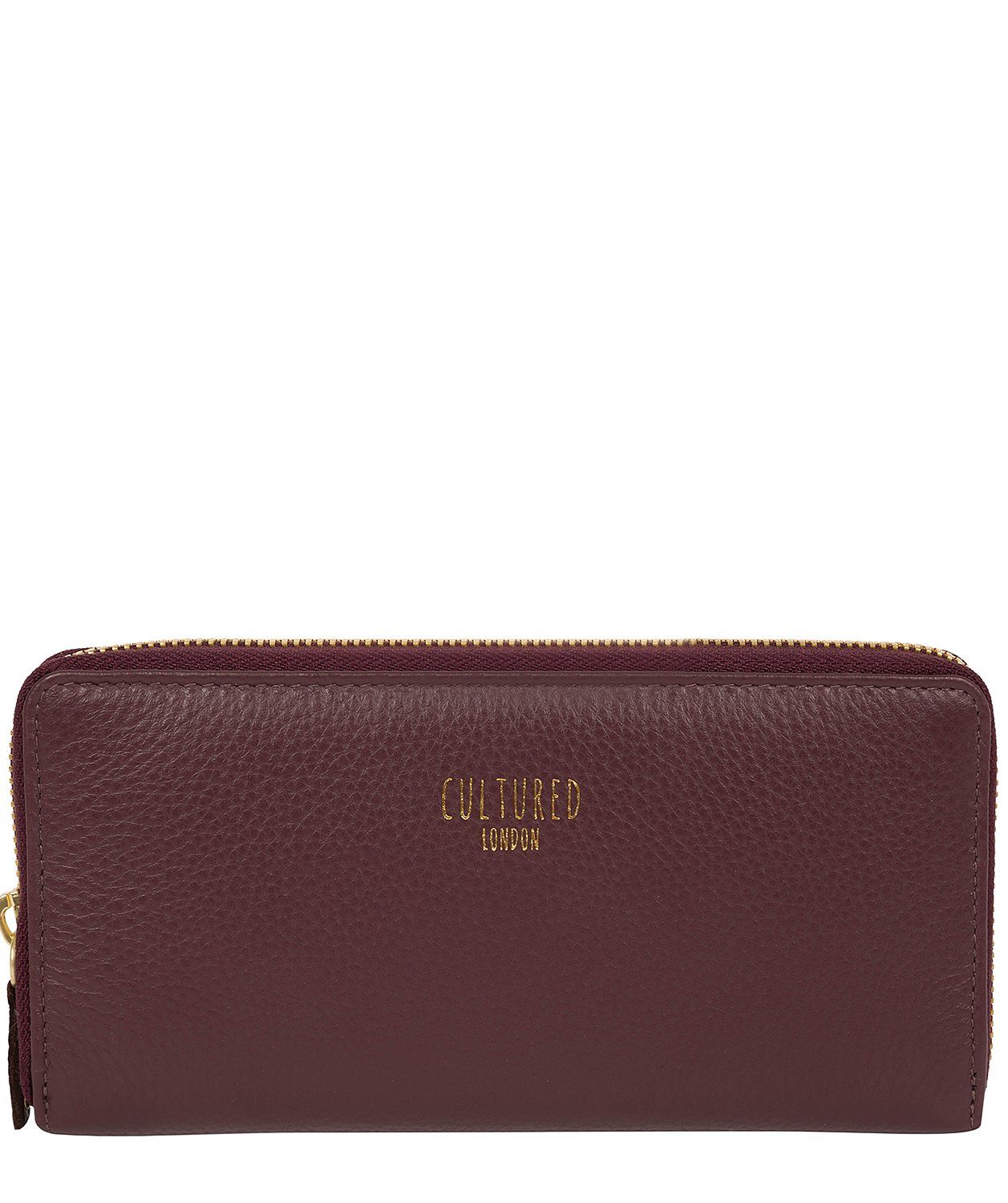 'Tabitha' Dark Burgundy Leather Purse