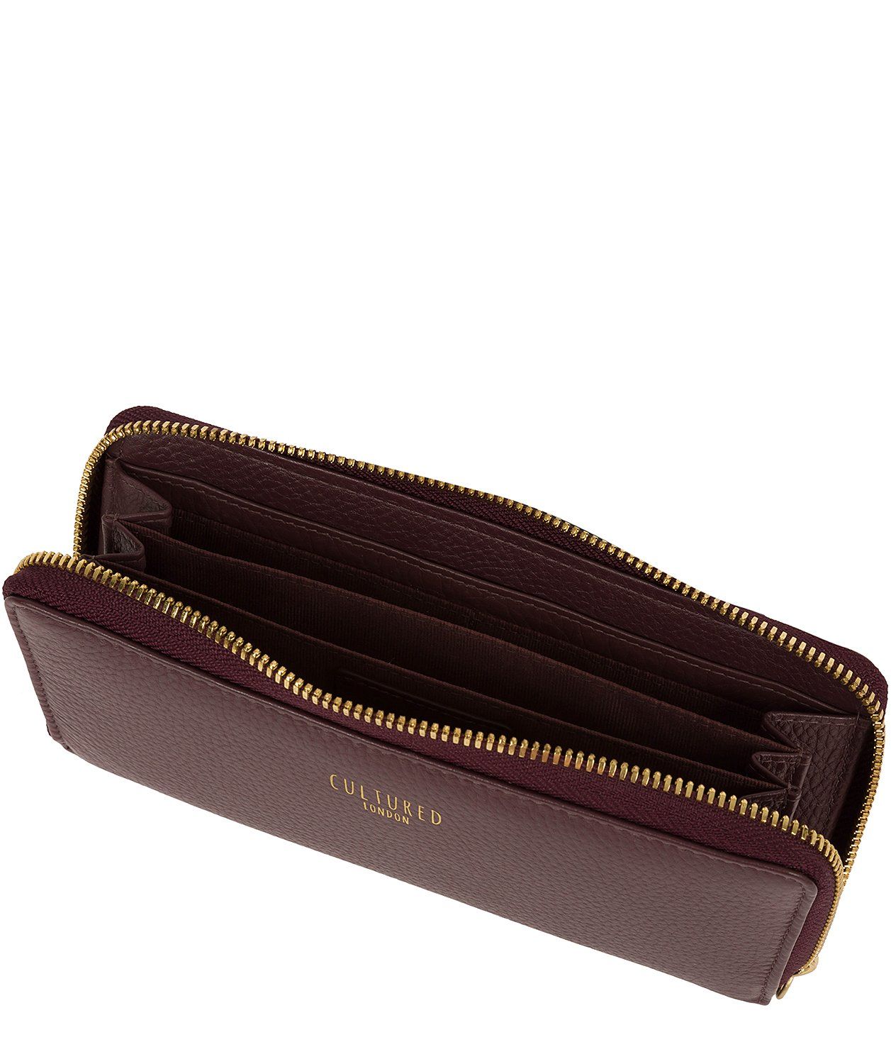 'Tabitha' Dark Burgundy Leather Purse
