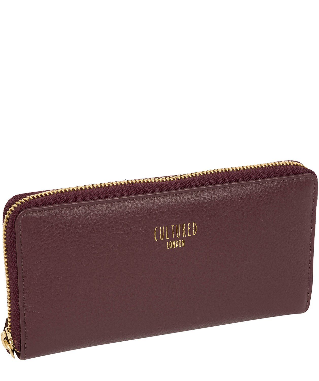 'Tabitha' Dark Burgundy Leather Purse