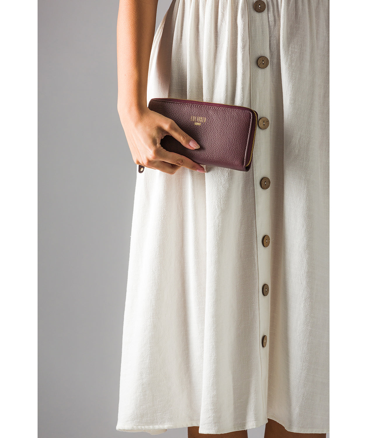 'Tabitha' Dark Burgundy Leather Purse