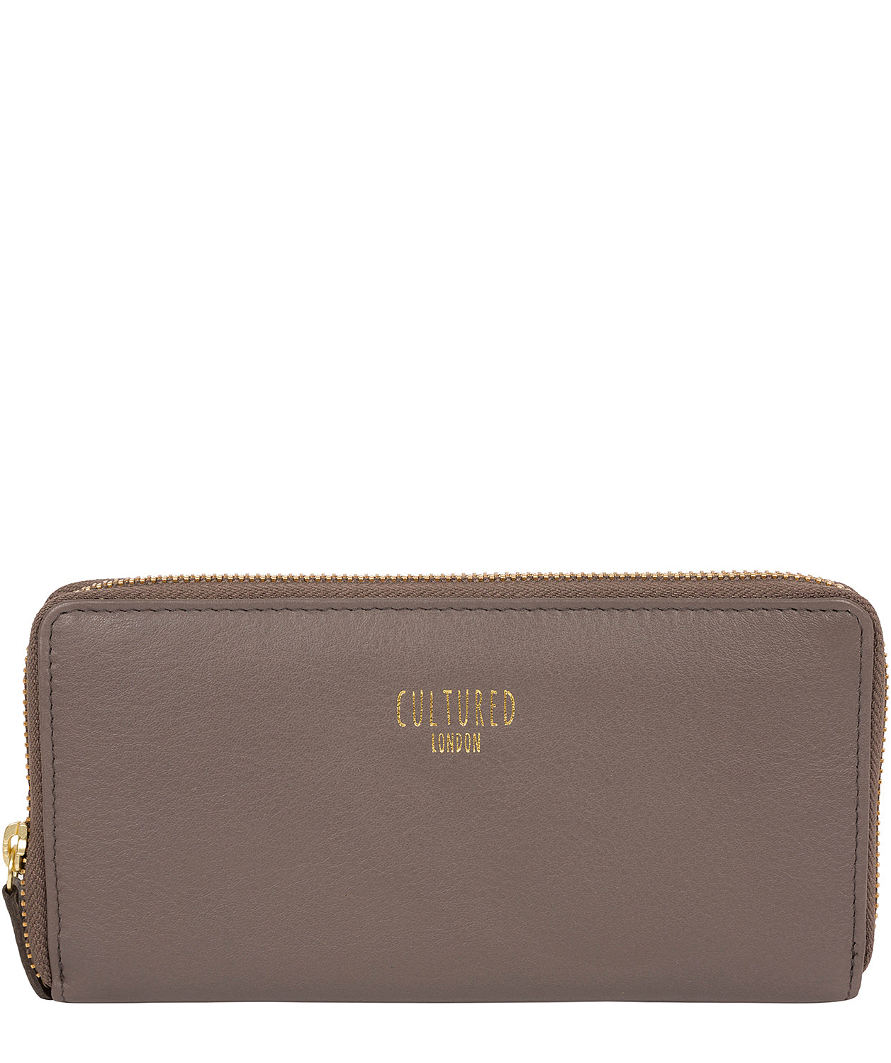 'Tabitha' Elephant Grey Leather Purse
