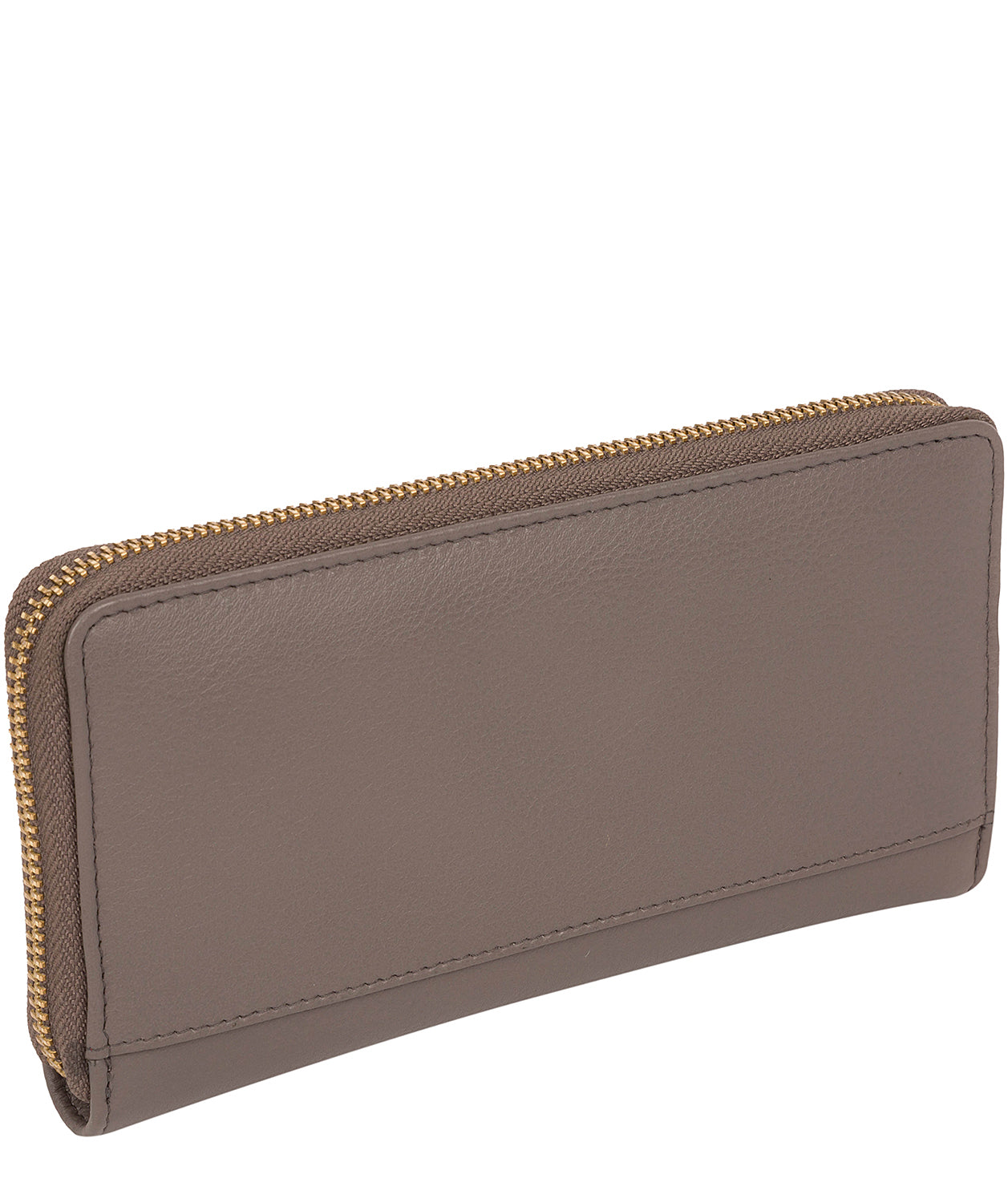 'Tabitha' Elephant Grey Leather Purse