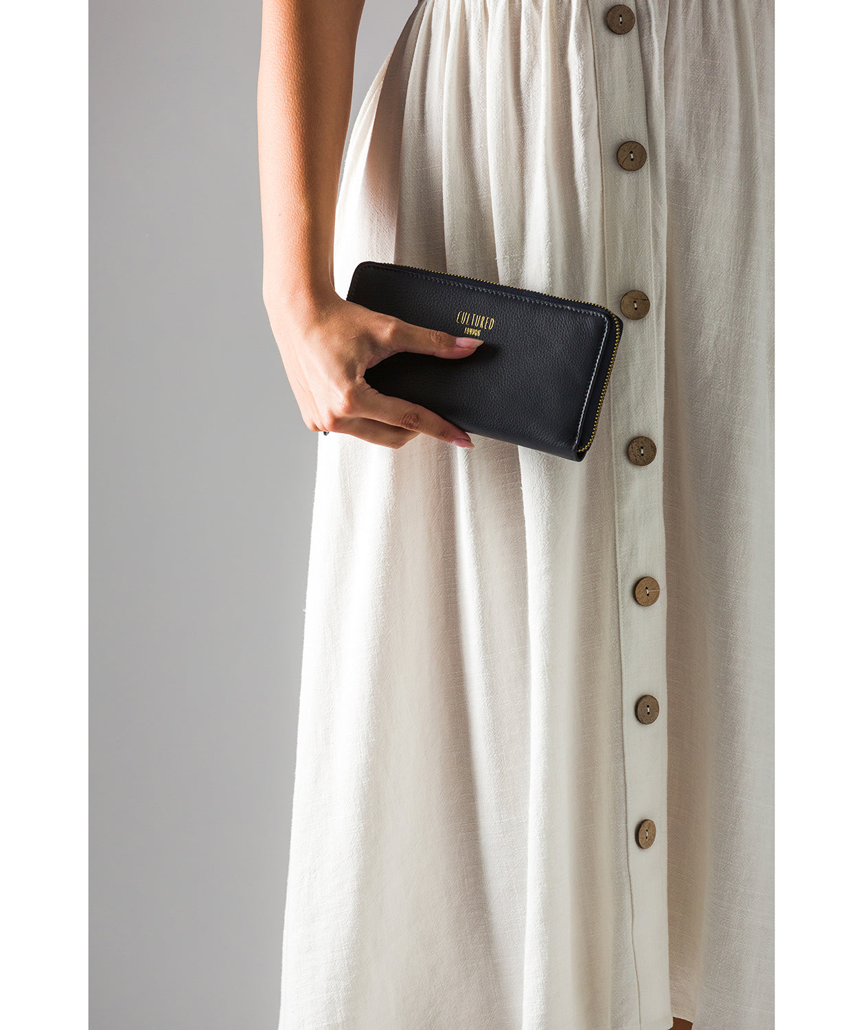 'Tabitha' Midnight Leather Purse
