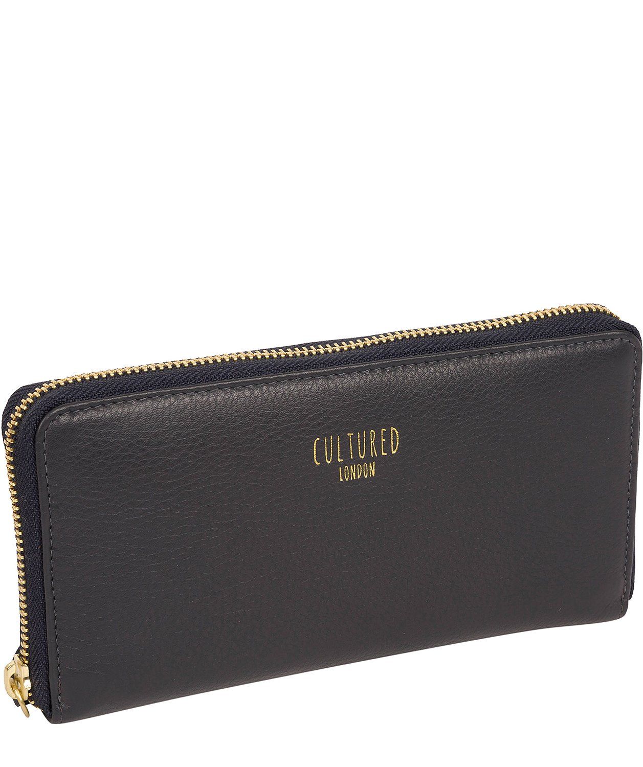 'Tabitha' Pebble Blue Leather Purse Pure Luxuries London