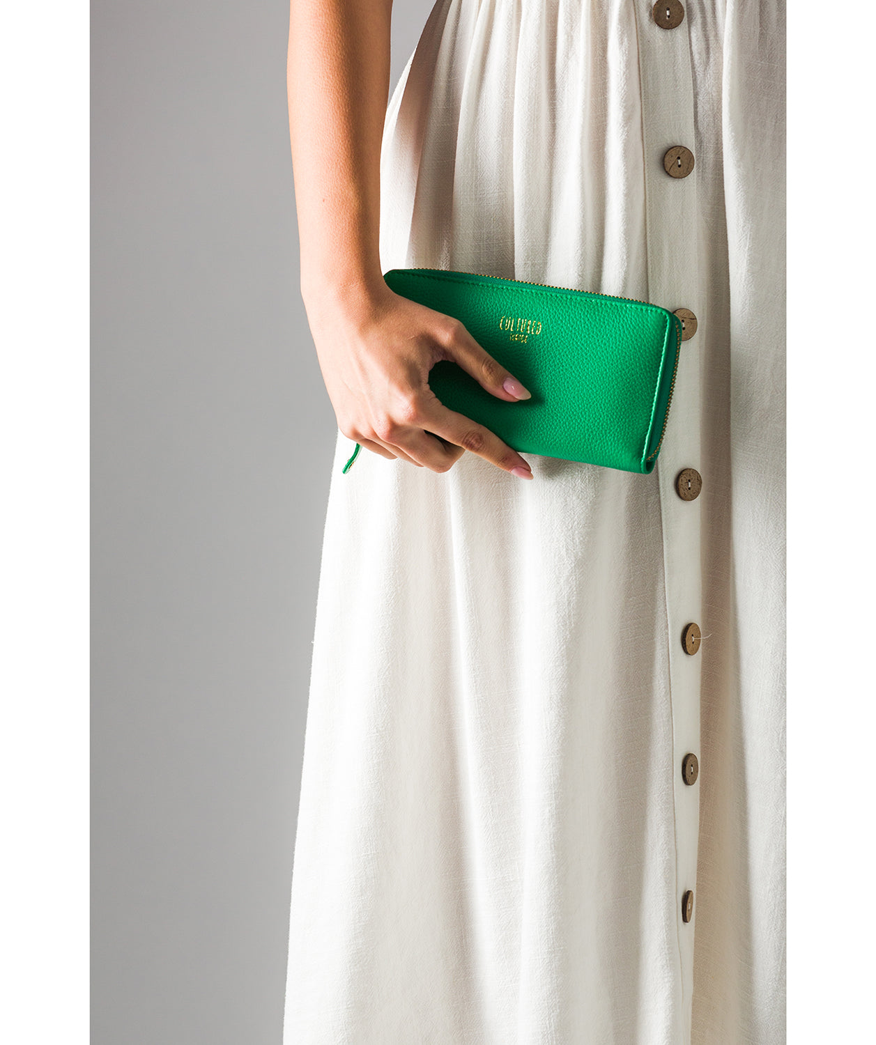 'Tabitha' Shamrock Leather Purse