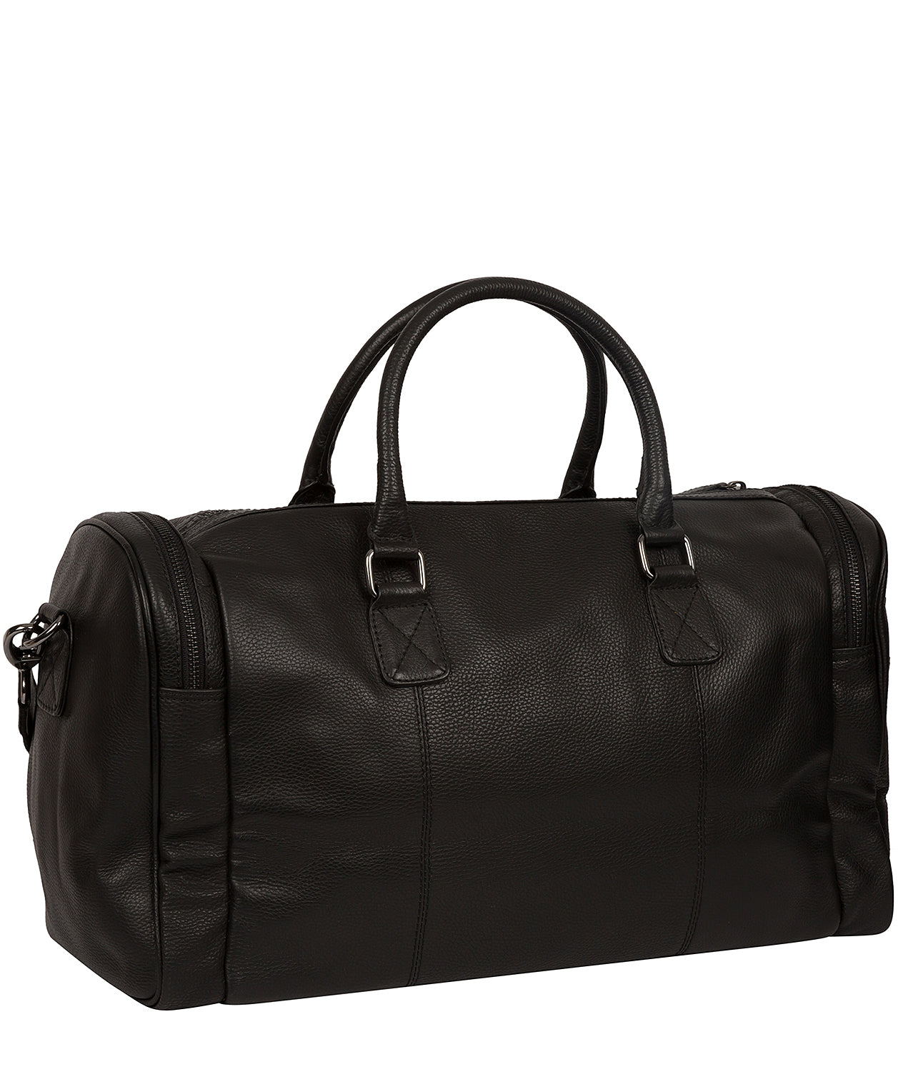 'Ocean' Black Leather Holdall