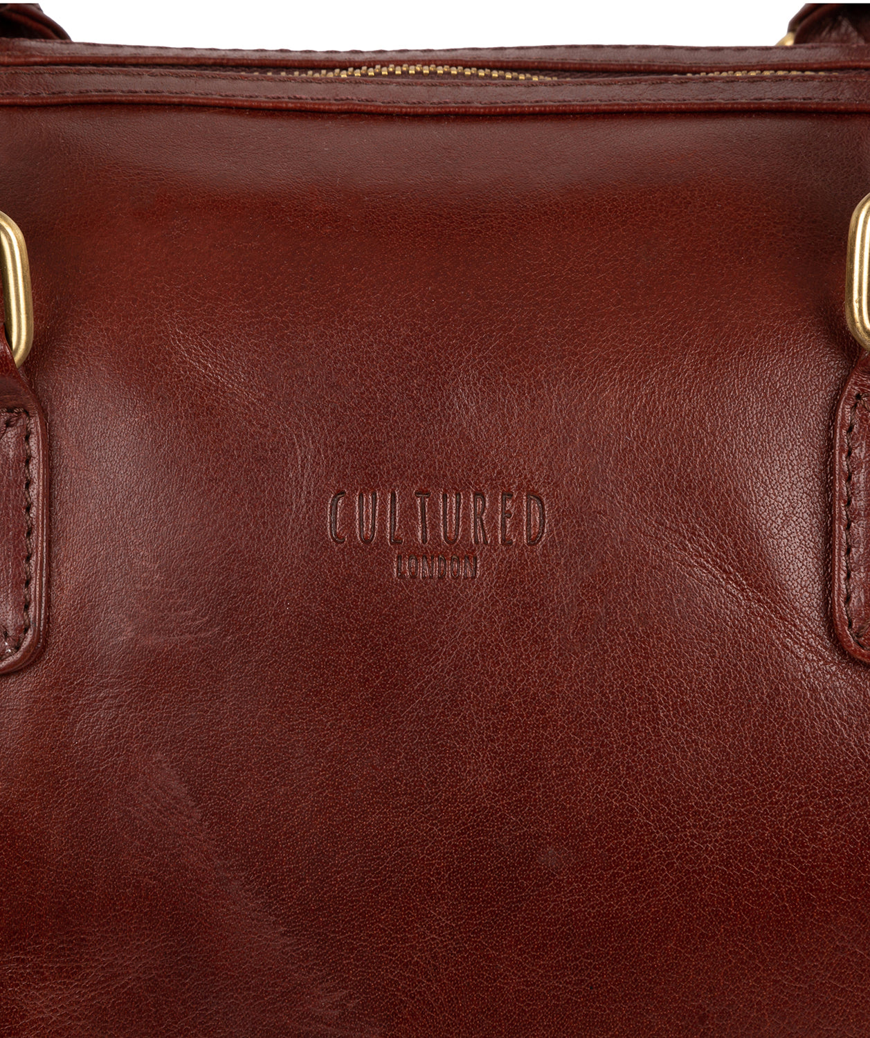 'Ocean' Dark Chestnut Leather Holdall