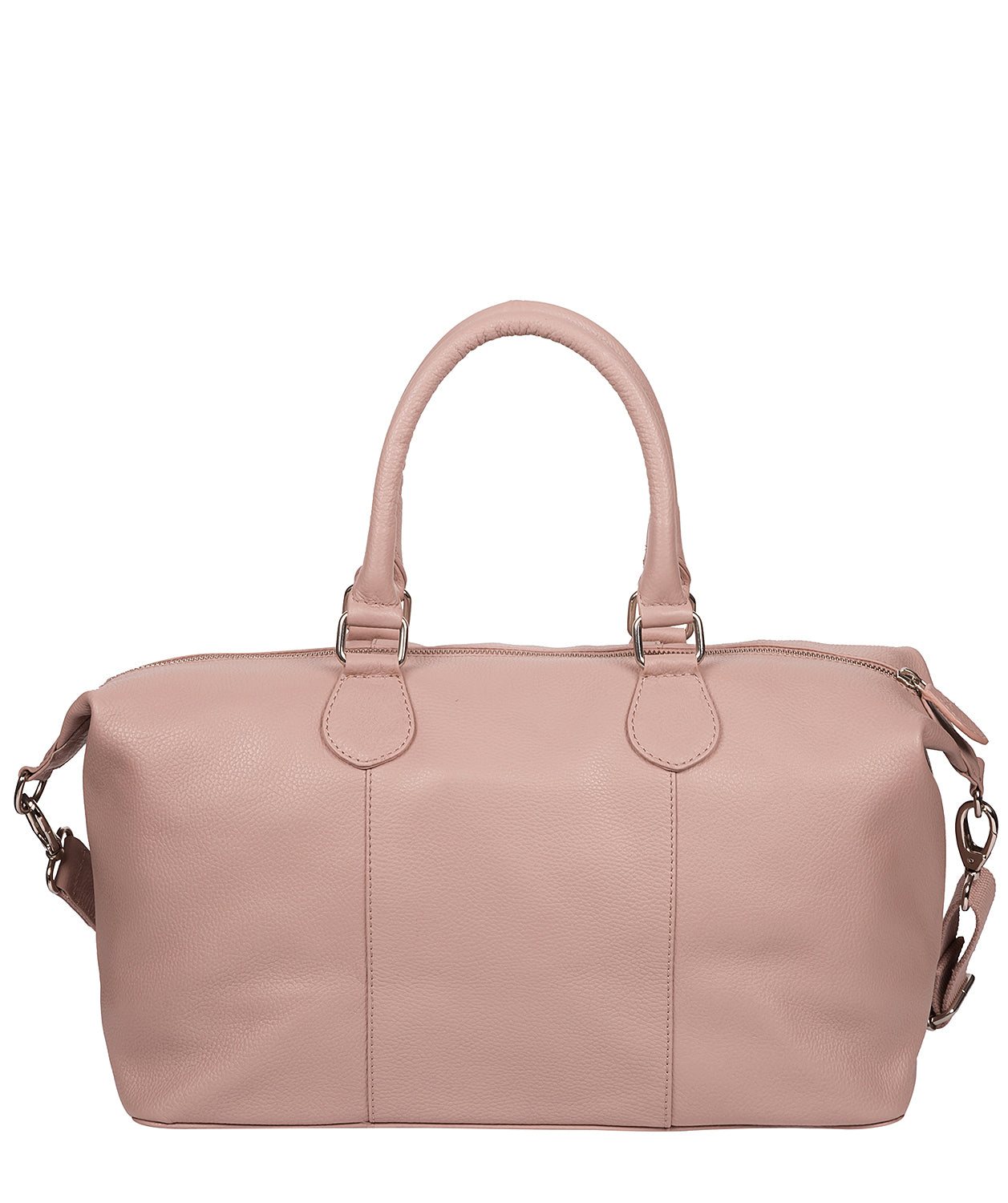 'Circuit' Blush Pink Leather Mini Holdall