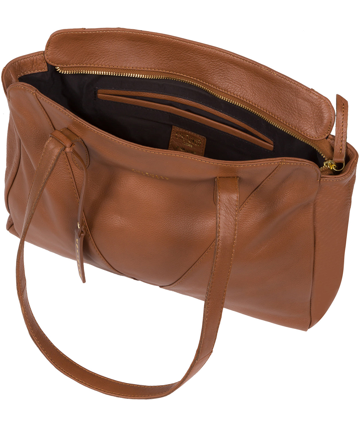 'Astoria' Dark Tan Leather Shoulder Bag