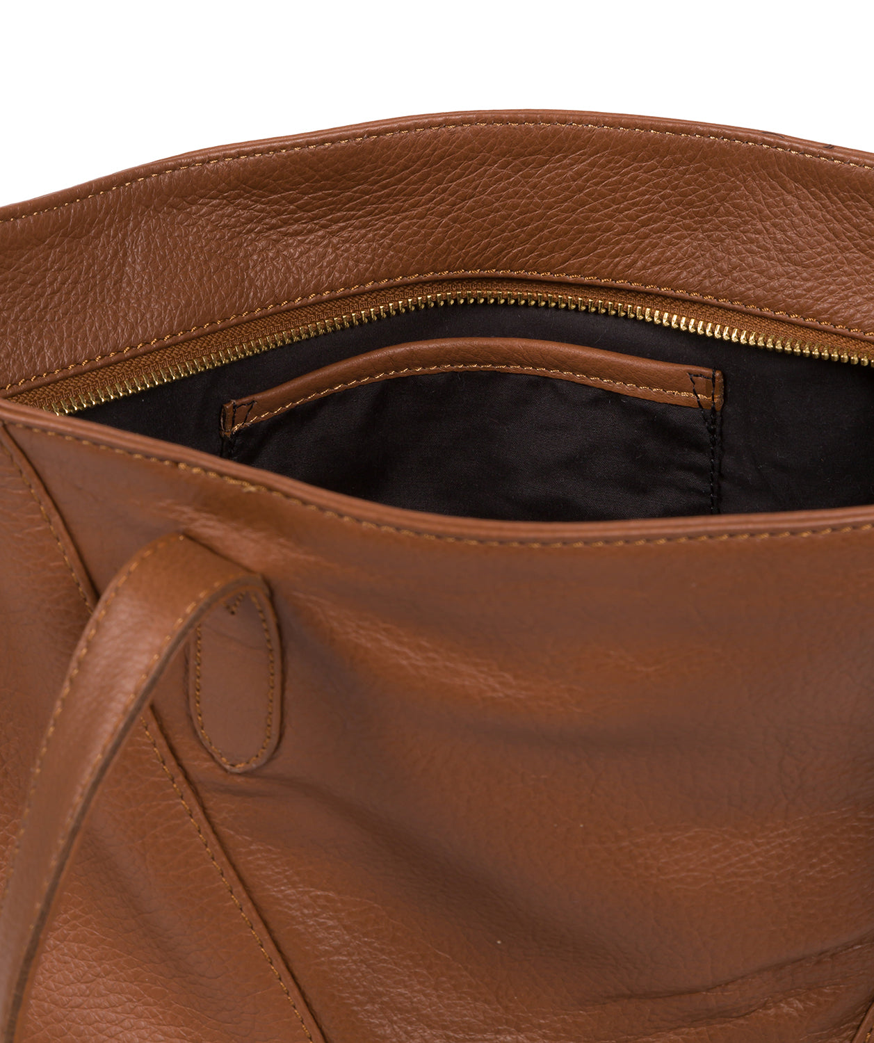 'Astoria' Dark Tan Leather Shoulder Bag