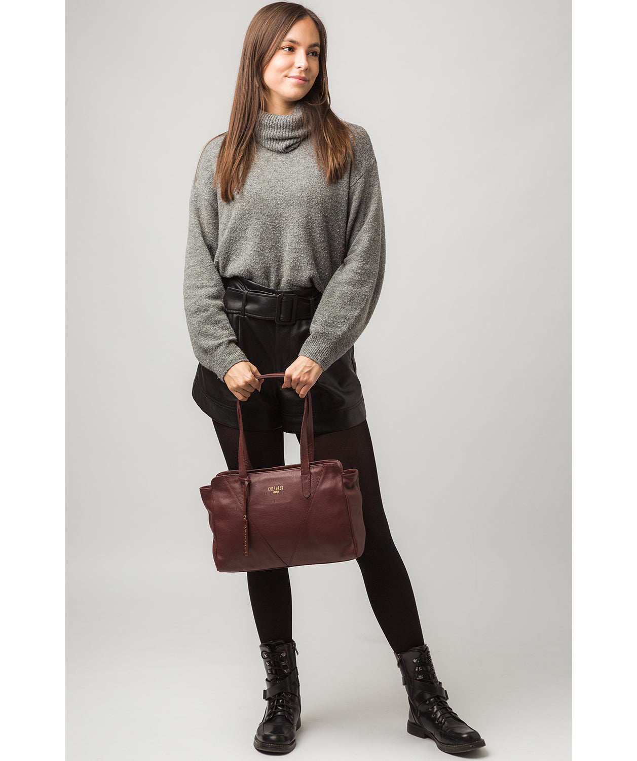 'Astoria' Rich Chestnut Leather Shoulder Bag