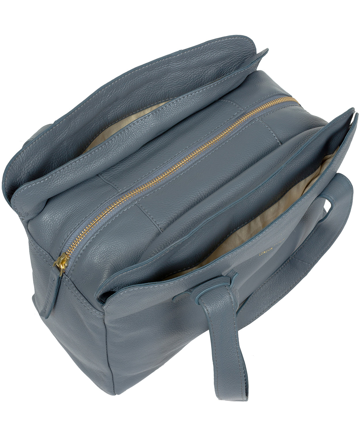 'Marquee' Moonlight Blue Leather Handbag