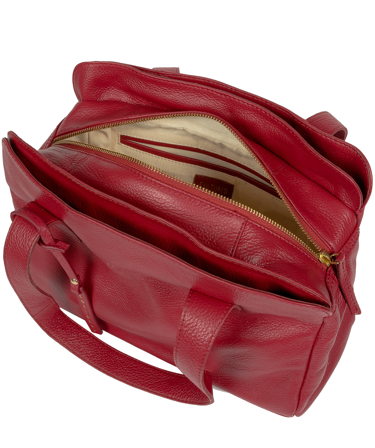 'Marquee' Red Leather Handbag