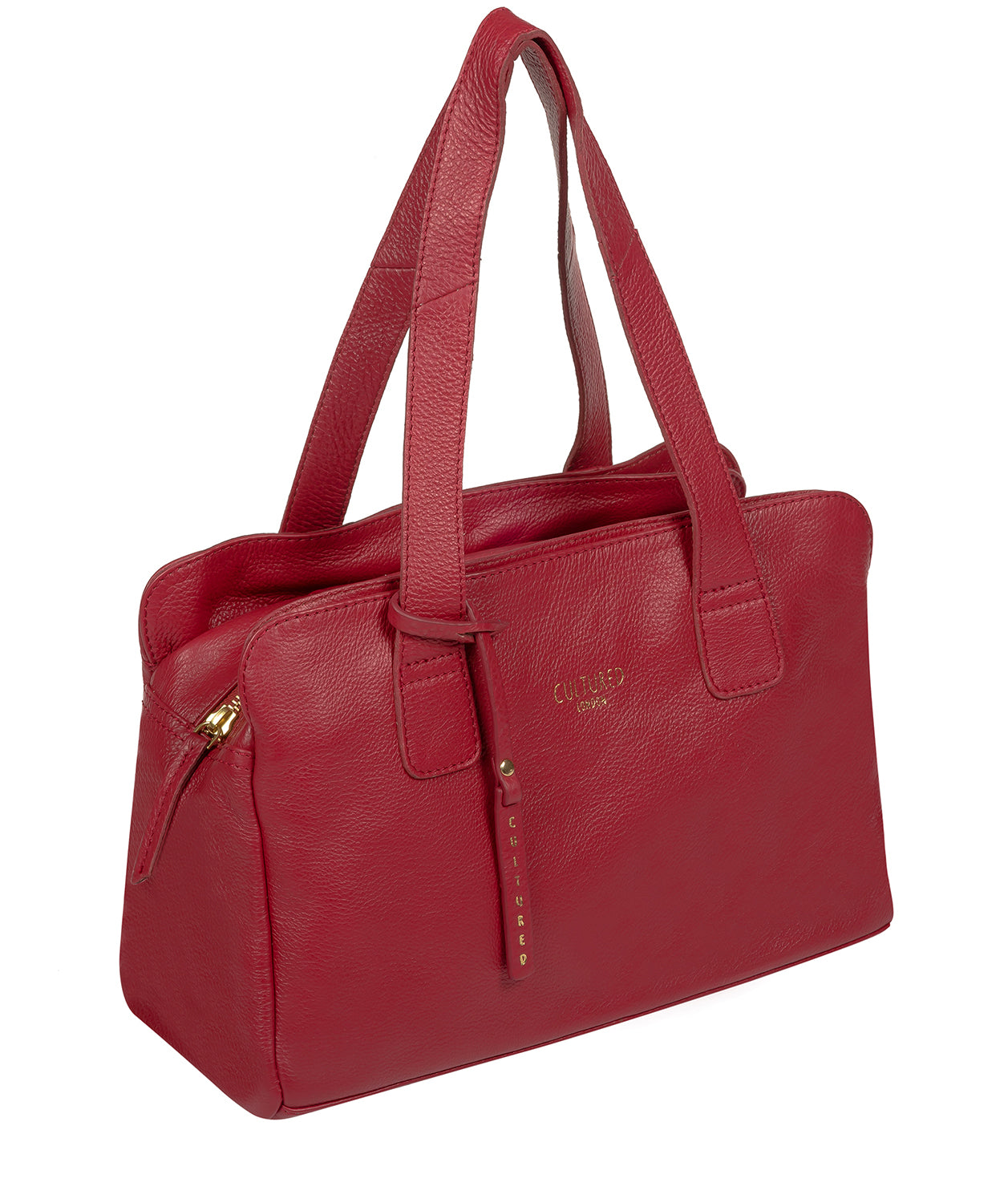'Marquee' Red Leather Handbag