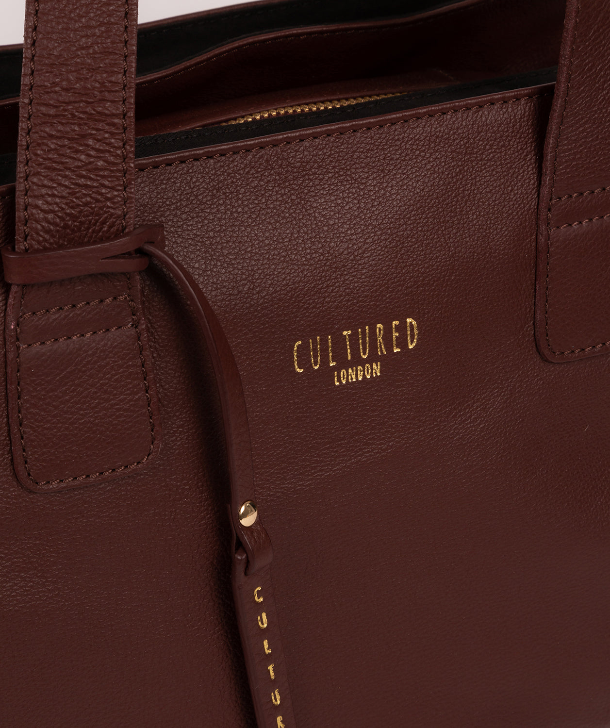 'Marquee' Rich Chestnut Leather Handbag
