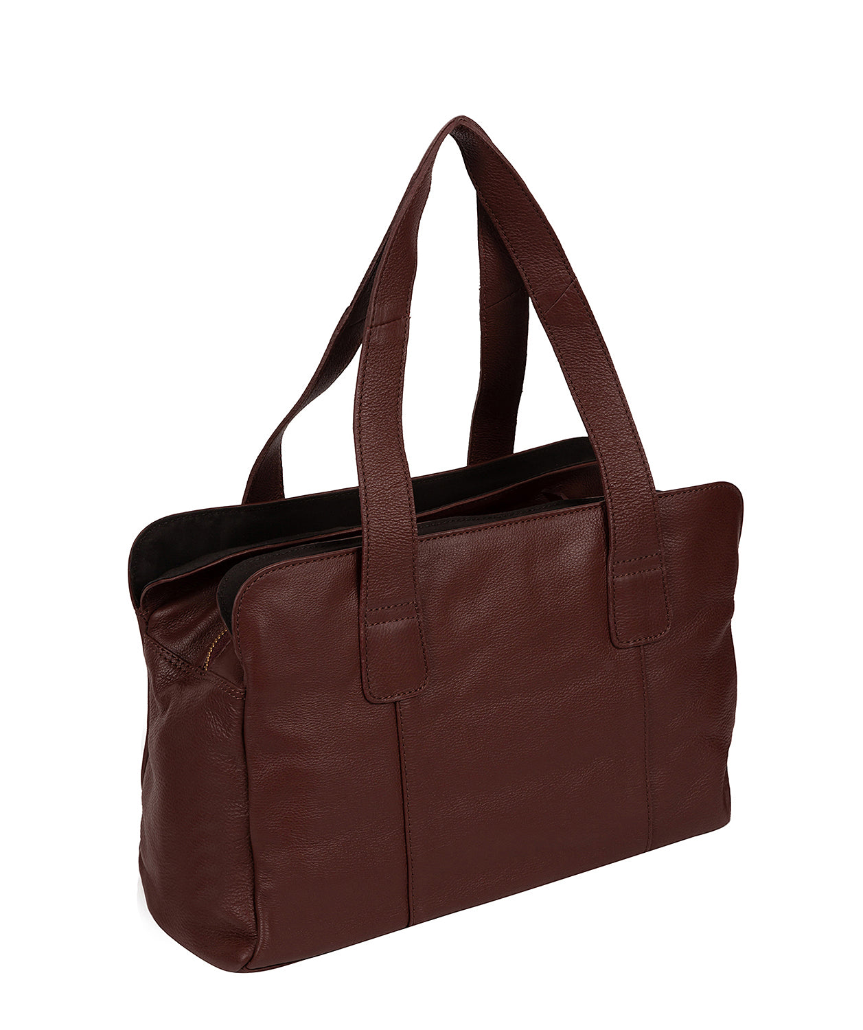 'Marquee' Rich Chestnut Leather Handbag