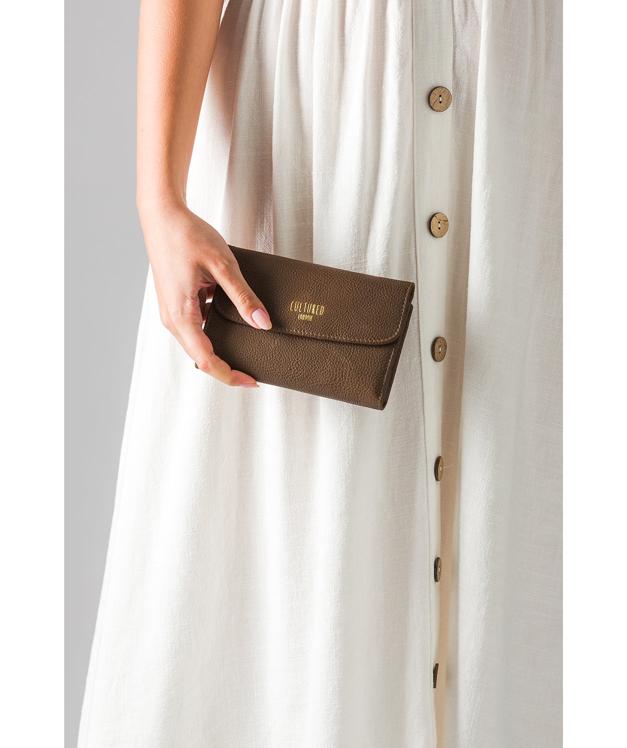 'Tatiana' Pine Needle Leather Purse