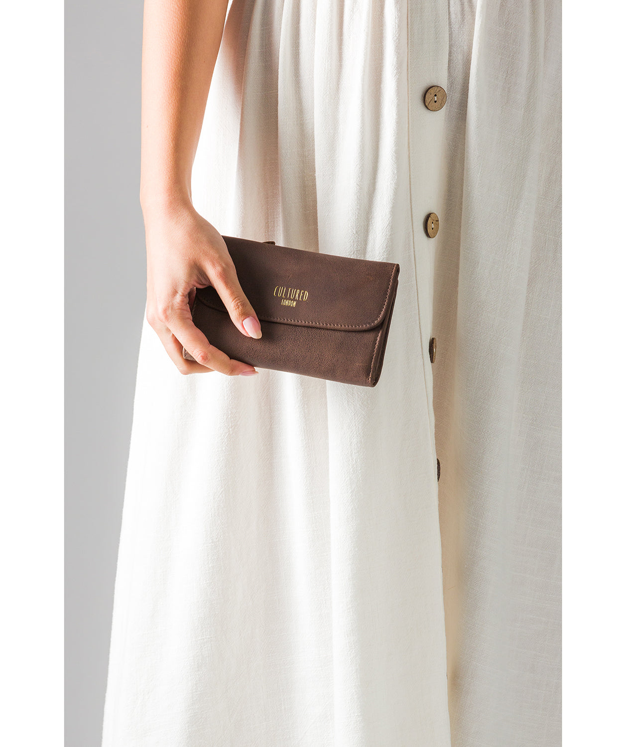 'Tatiana' Vintage Brown Leather Purse