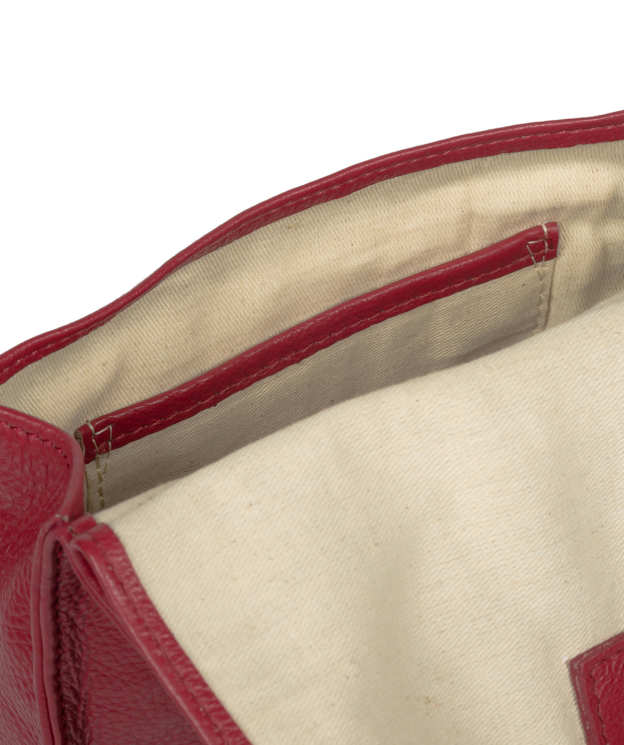 'Covent' Red Leather Cross Body Bag