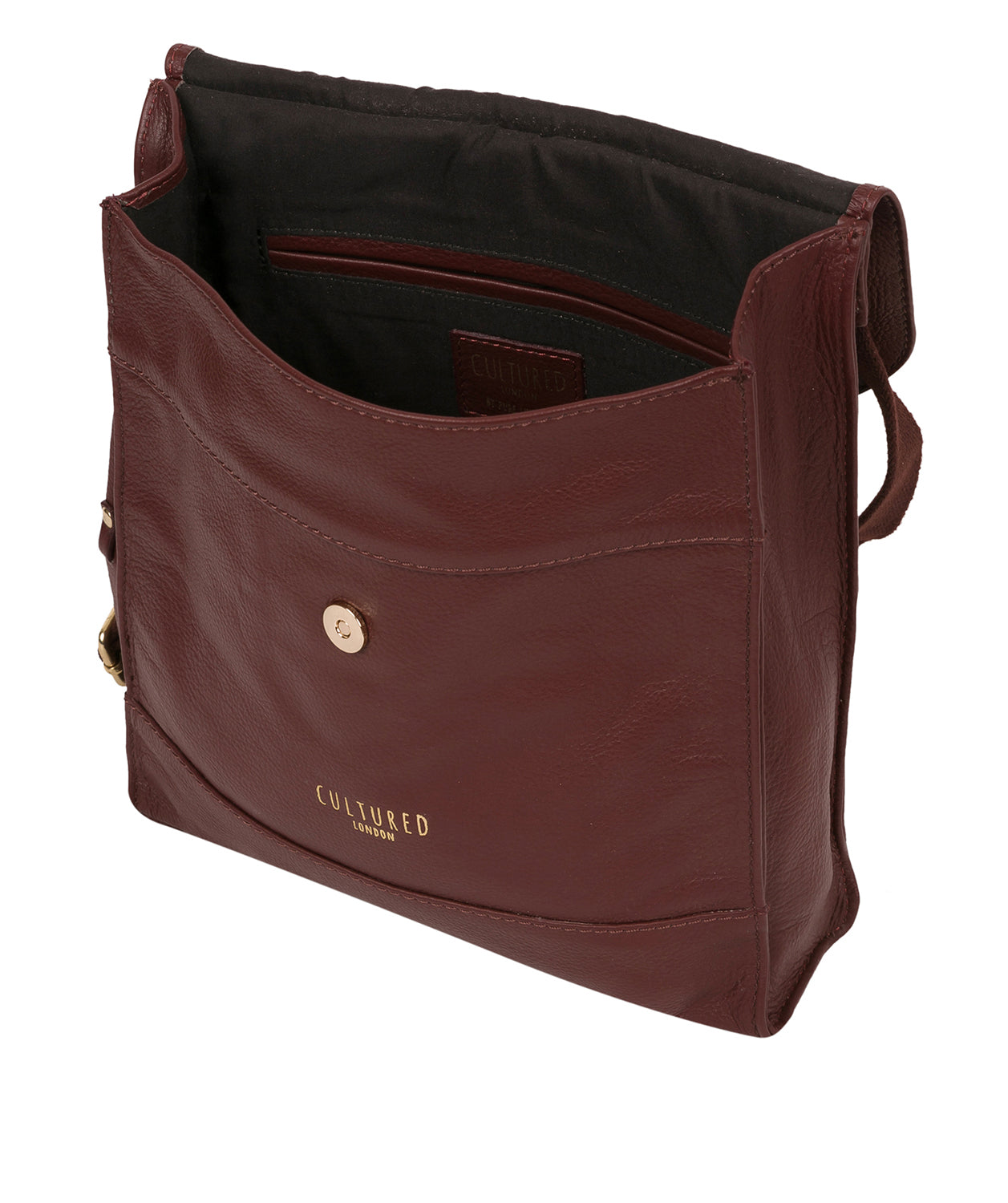 'Covent' Rich Chestnut Leather Cross Body Bag