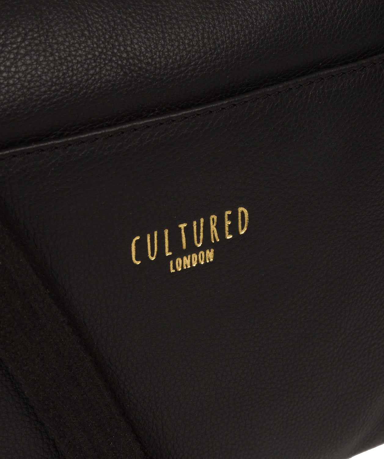 'Belgravia' Black Leather Cross Body Bag