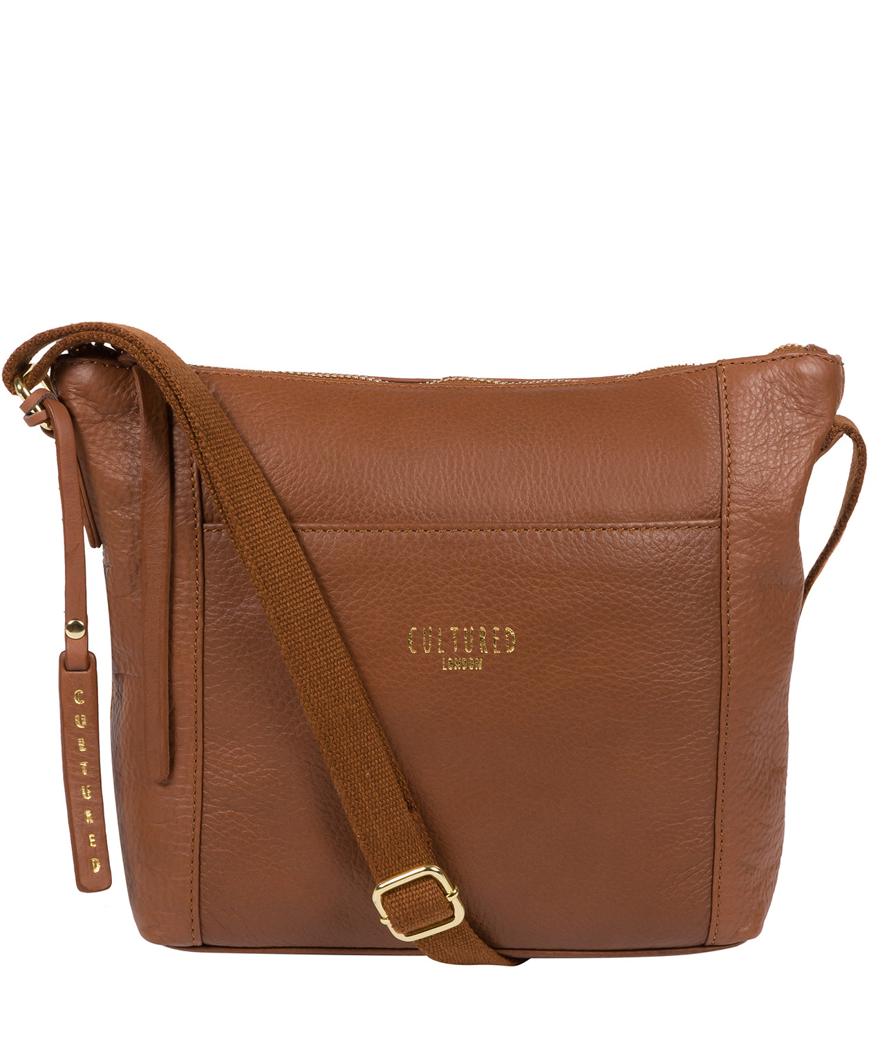 'Belgravia' Dark Tan Cross Body Bag