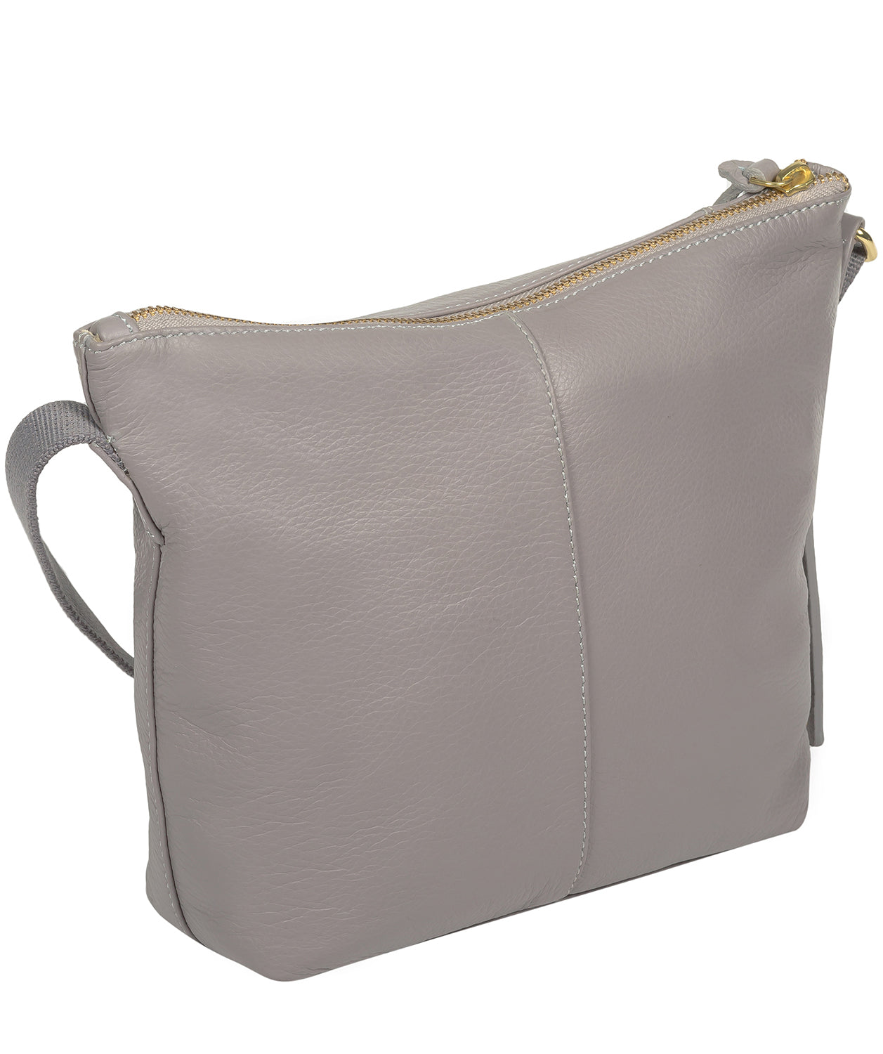 'Belgravia' Grey Leather Cross Body Bag