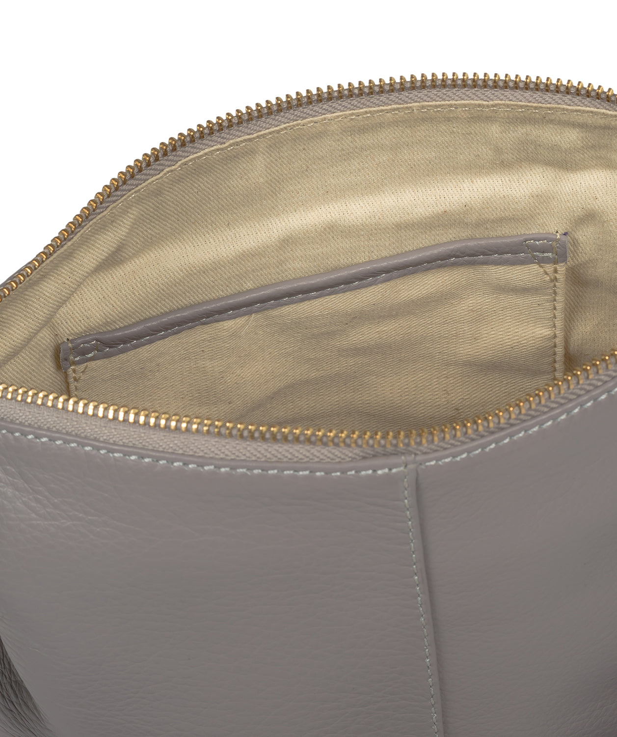 'Belgravia' Grey Leather Cross Body Bag