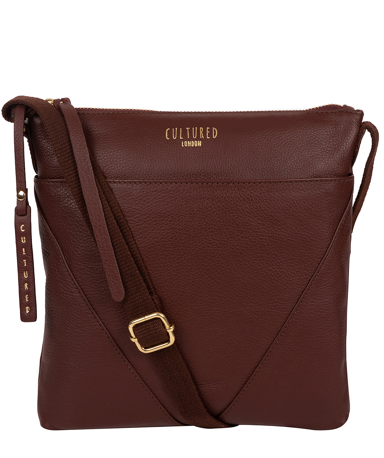 'Camden' Rich Chestnut Leather Cross Body Bag