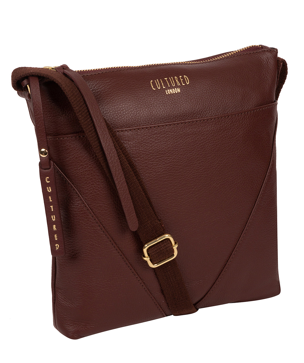 'Camden' Rich Chestnut Leather Cross Body Bag