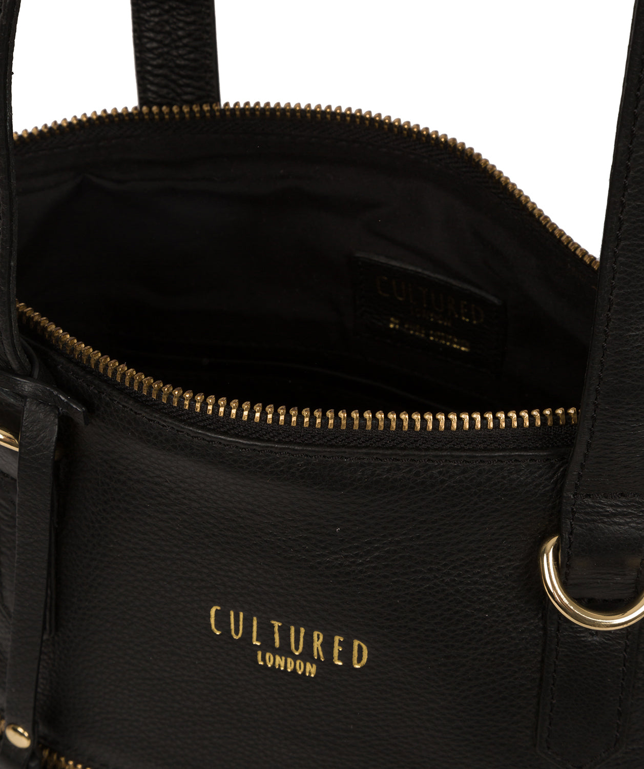 'Chesham' Black Leather Tote Bag