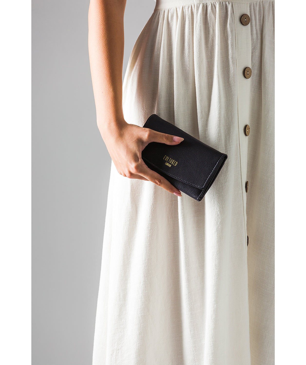 'Aviva' Midnight Leather Purse