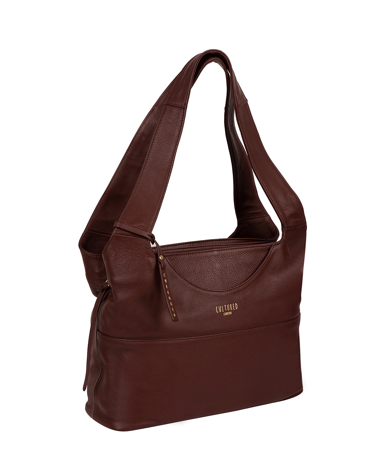 'Boston' Rich Chestnut Leather Shoulder Bag