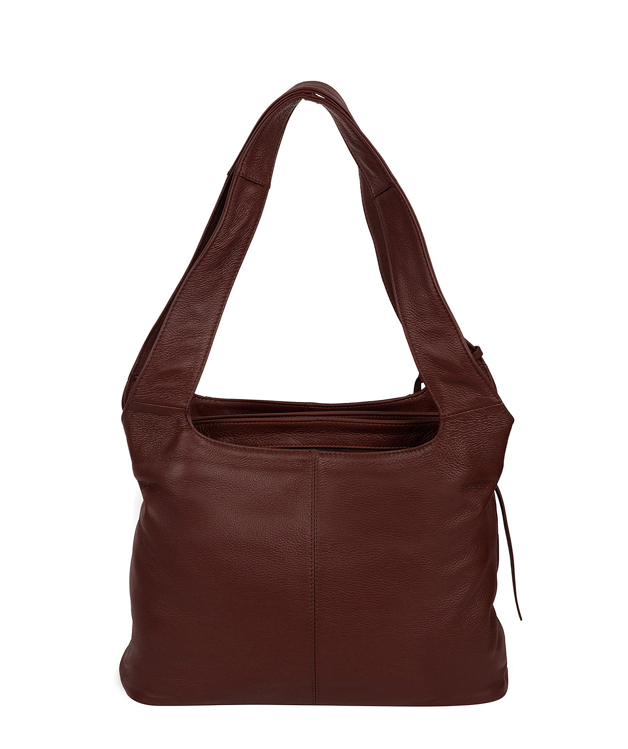 'Boston' Rich Chestnut Leather Shoulder Bag