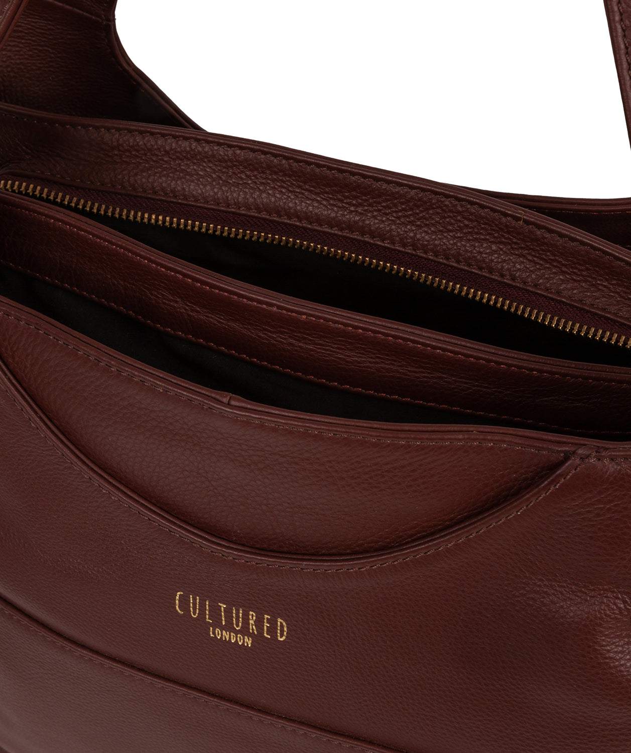 'Boston' Rich Chestnut Leather Shoulder Bag