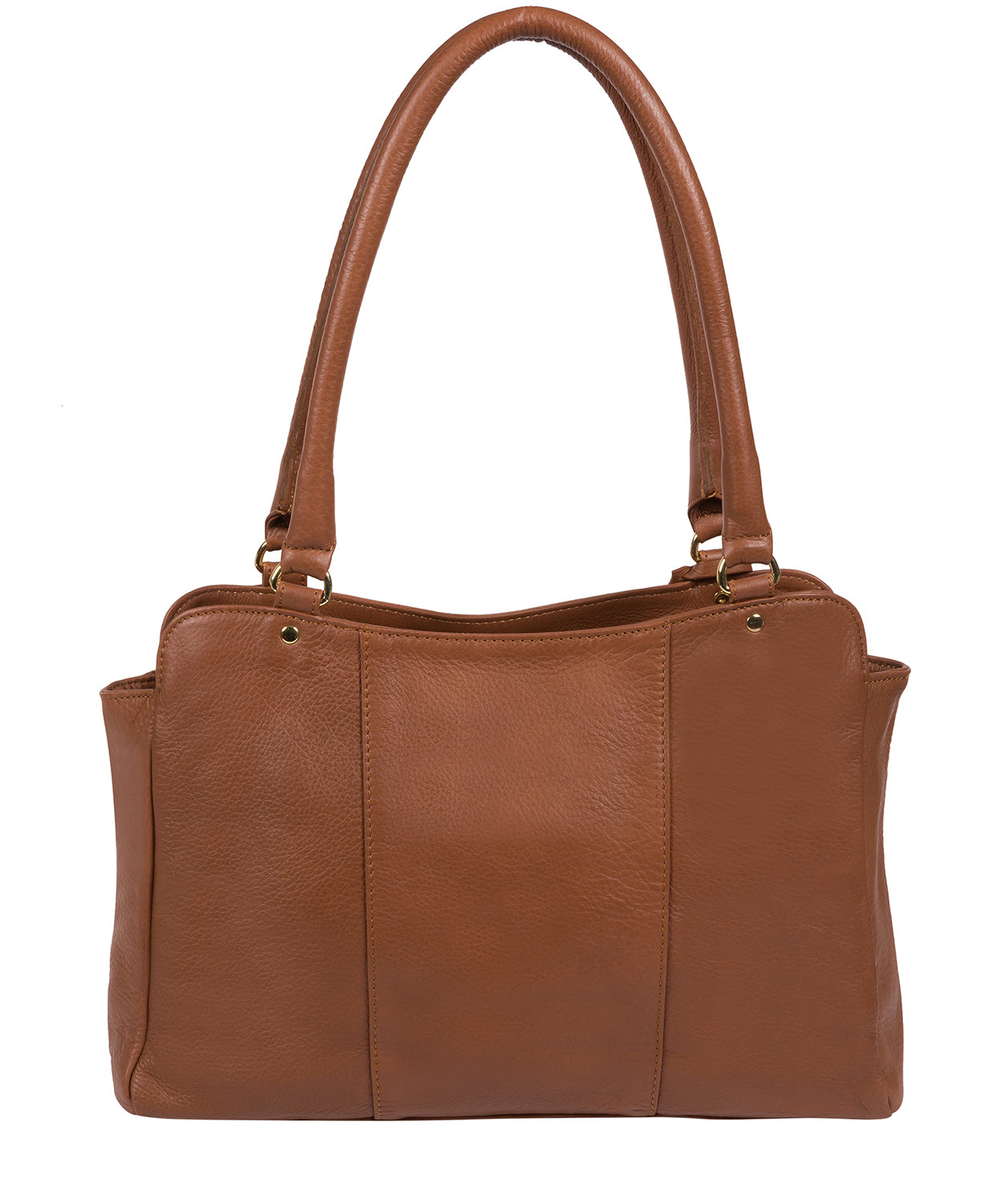 'Shadwell' Dark Tan Leather Handbag