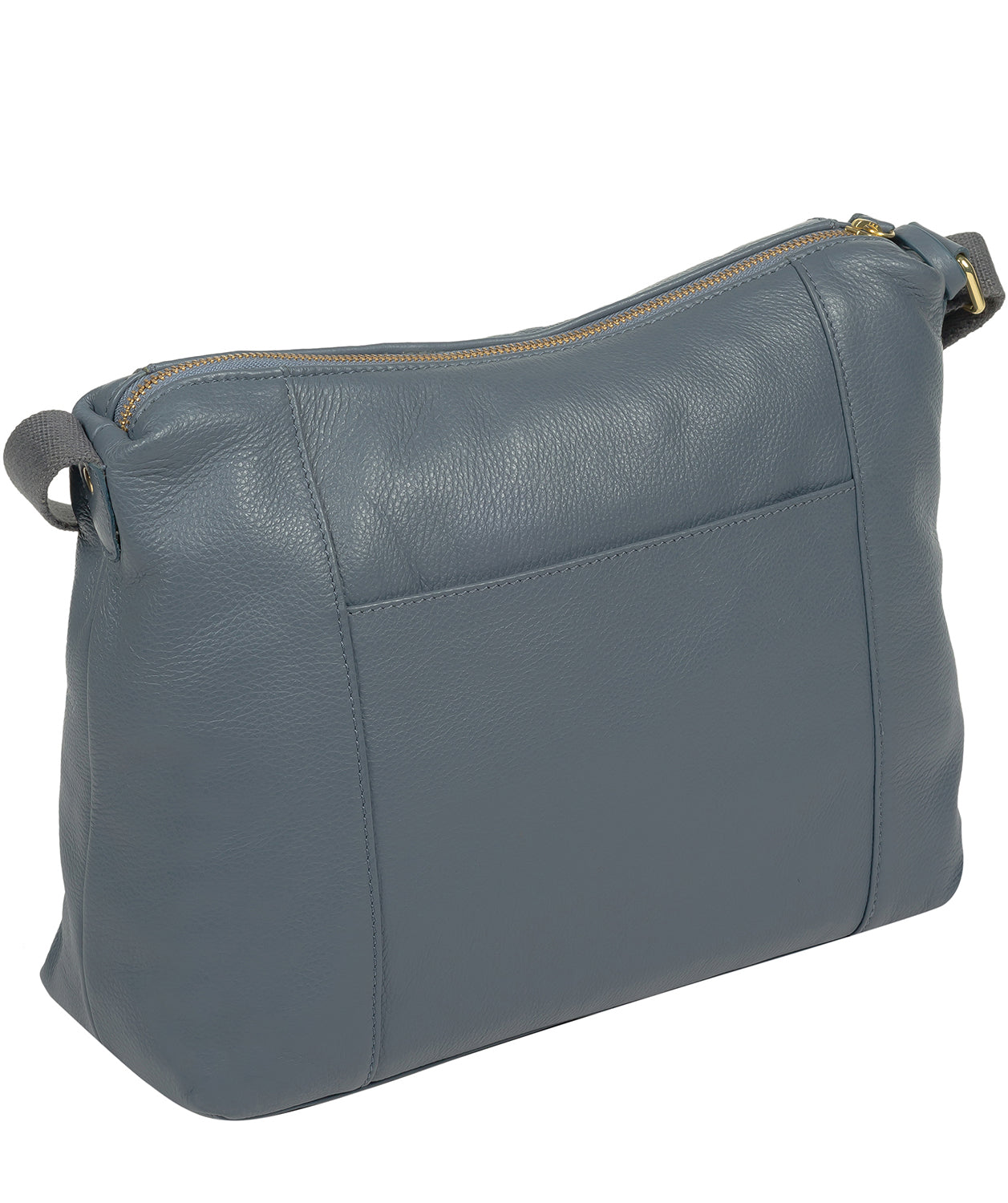 'Chancery' Moonlight Blue Leather Shoulder Bag