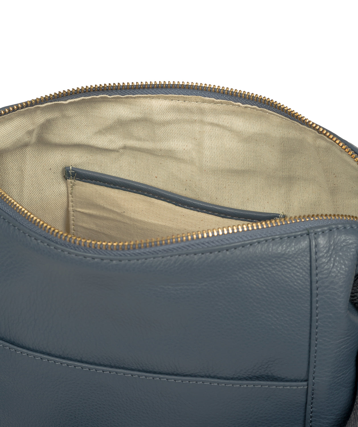 'Chancery' Moonlight Blue Leather Shoulder Bag