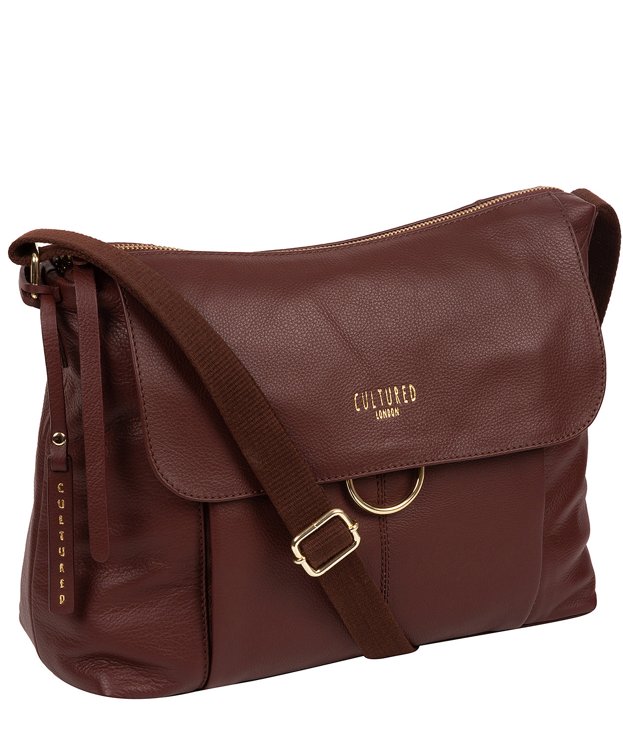 'Chancery' Rich Chestnut Leather Shoulder Bag