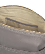 'Gants' Grey Leather Cross Body Bag