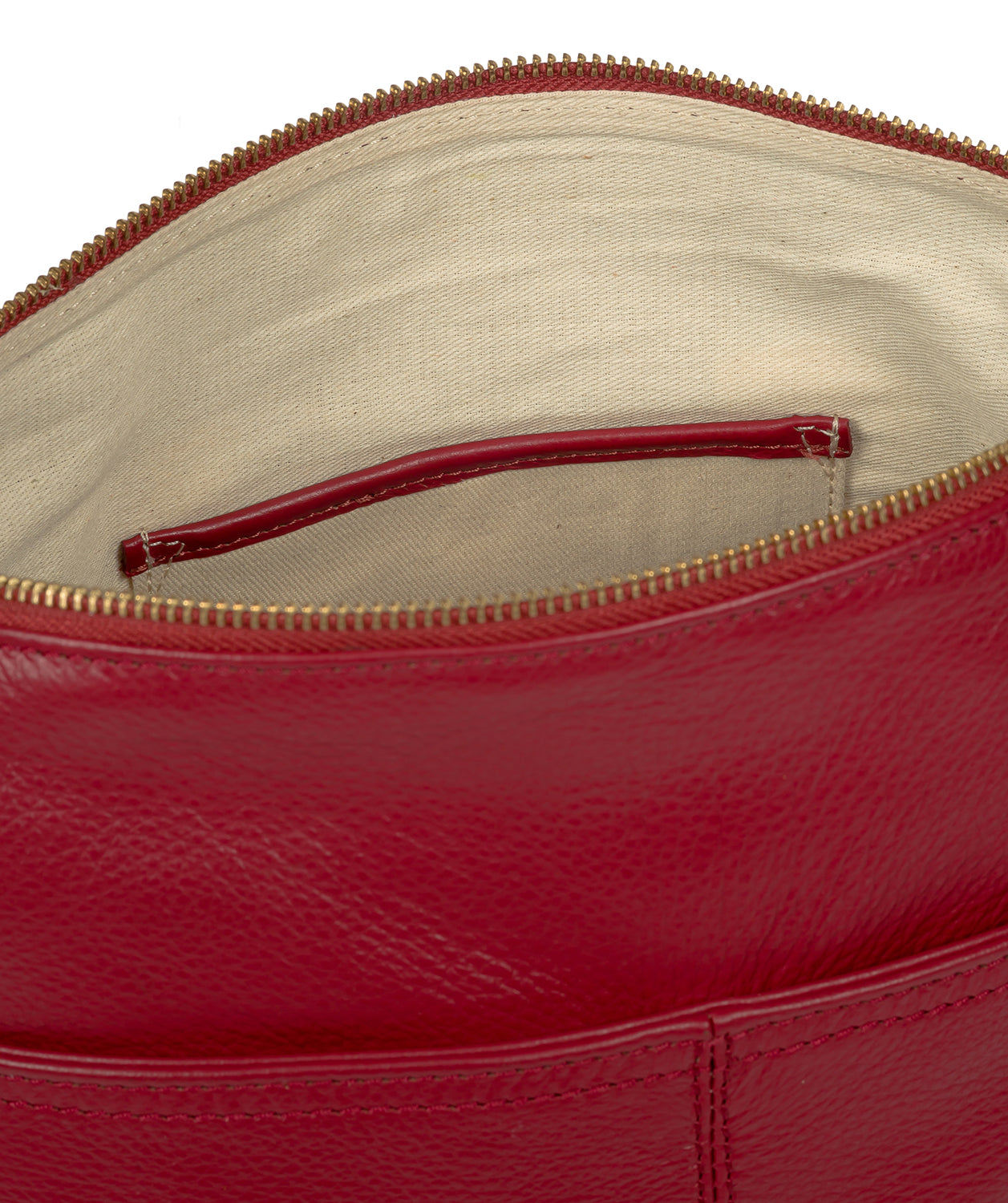 'Gants' Red Leather Cross Body Bag