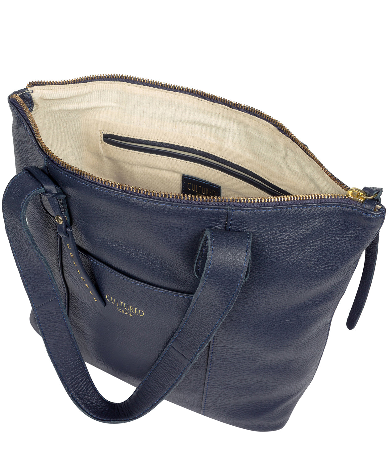 'Kensal' Ink Leather Handbag