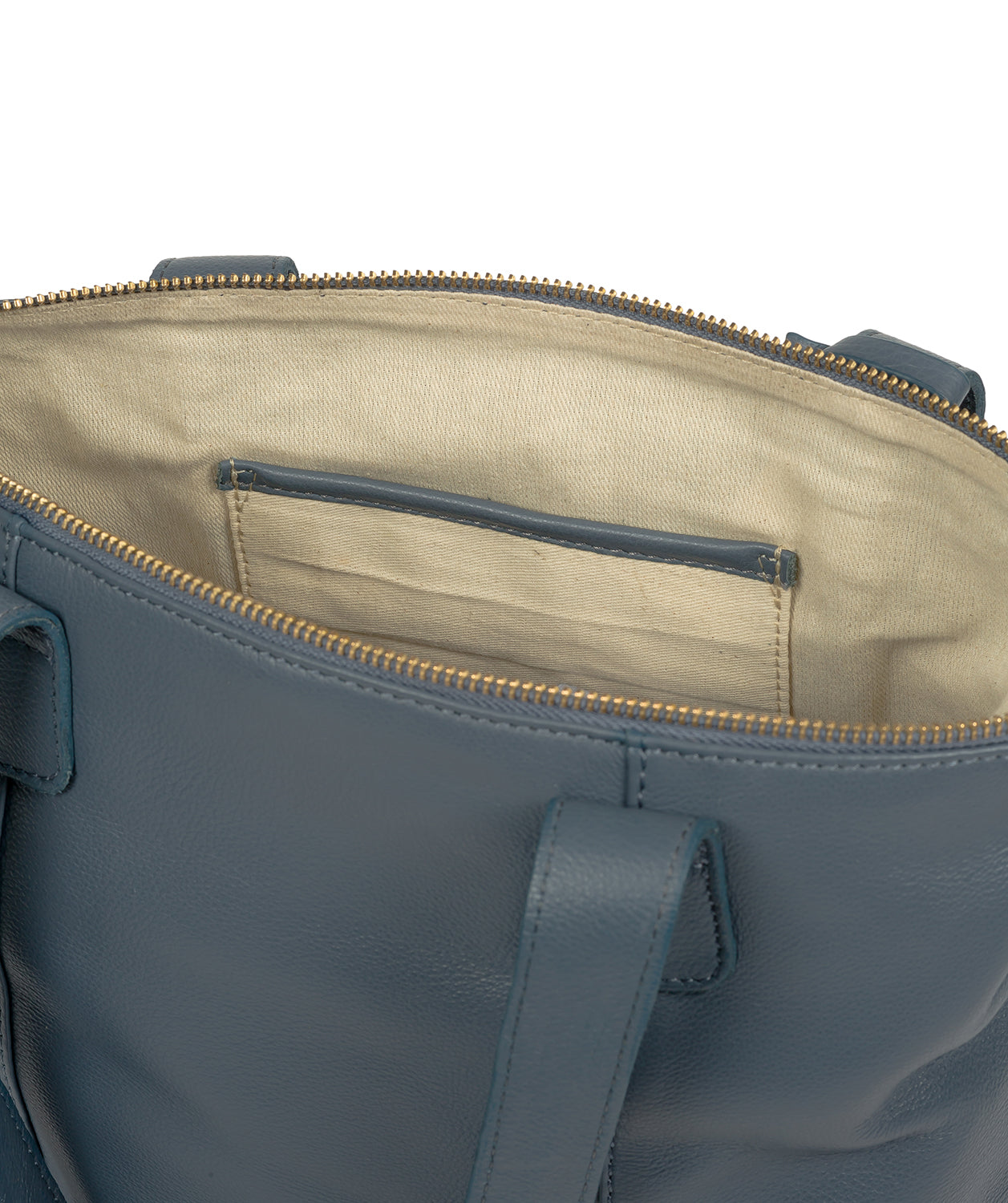 'Kensal' Moonlight Blue Leather Handbag