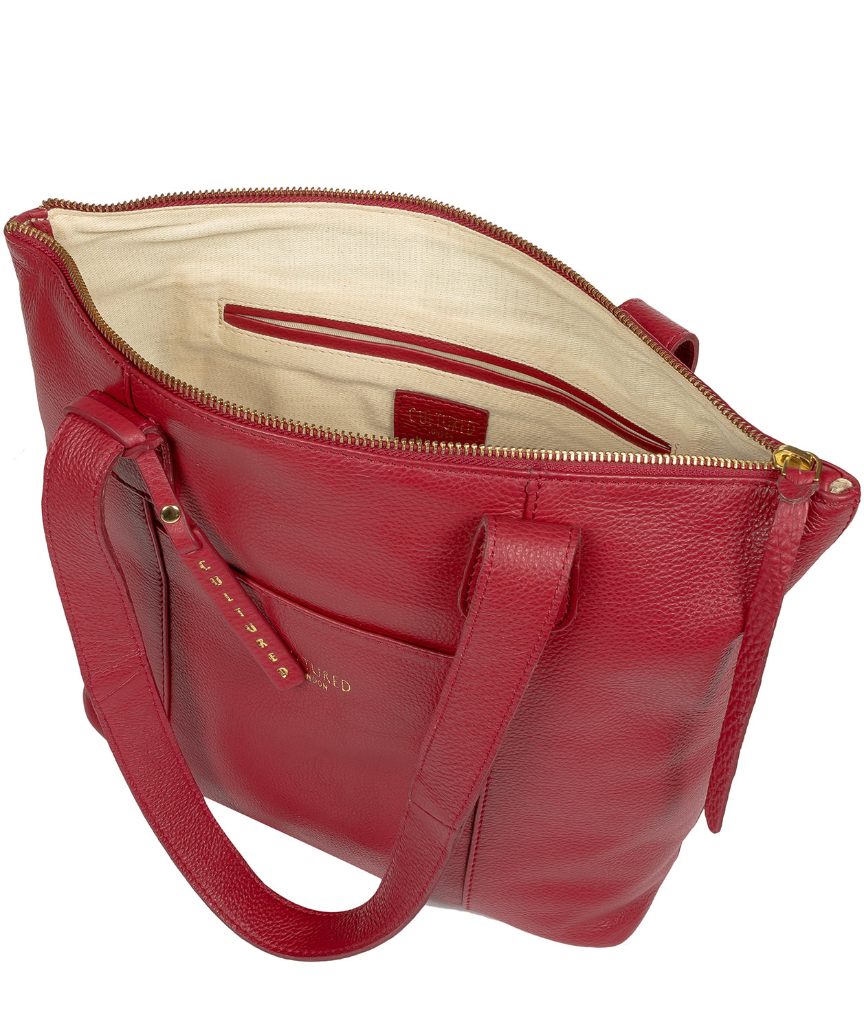'Kensal' Red Leather Handbag